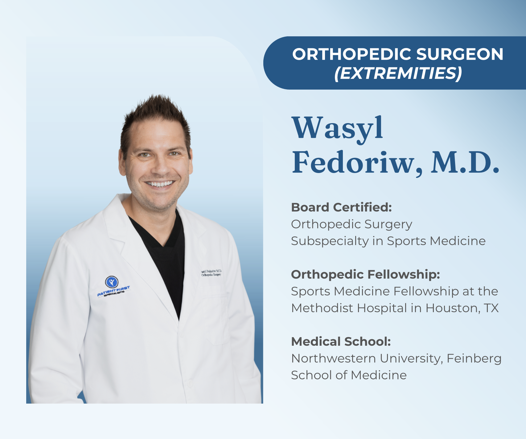 Dr. Wasyl Fedoriw, MD